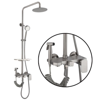 TB1025 - 304 stainless steel shower set with spray gun