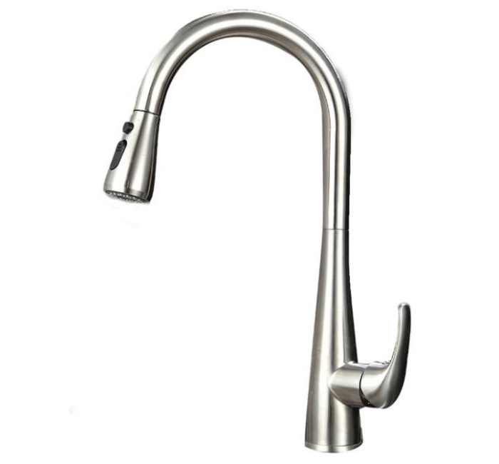 TB2009 - 304 stainless steel pull-out kitchen faucet for hot and cold household & hotel project